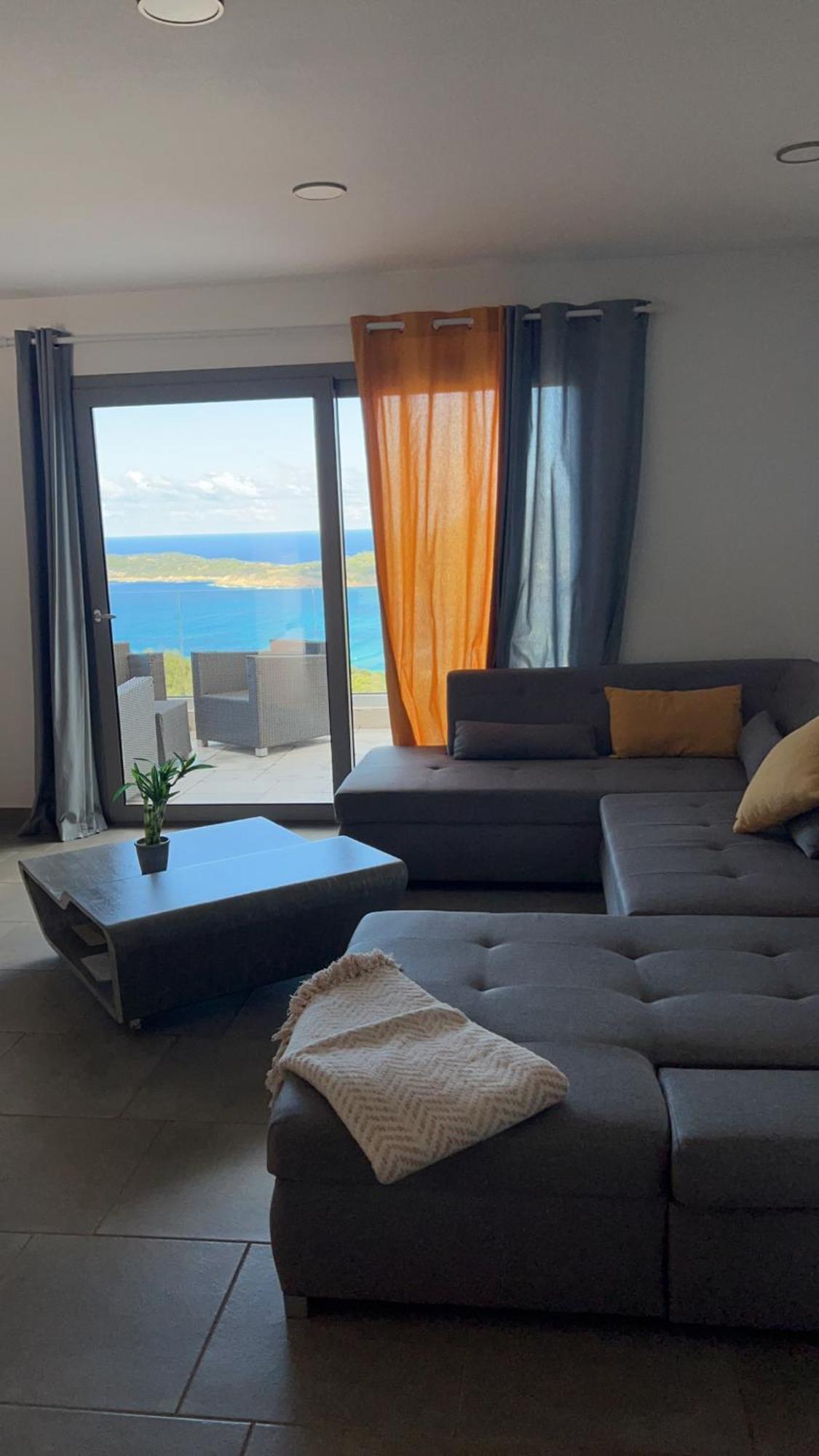 Haut De Villa - Vue Mer Avec Coucher De Soleil カルジェーズ エクステリア 写真